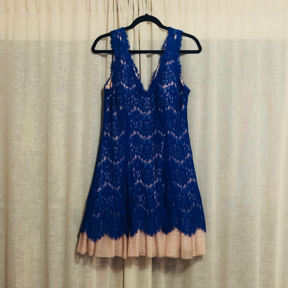 BETSY & ADAM LACE - OVERLAY TULLE A-LINE DRESS 👗
